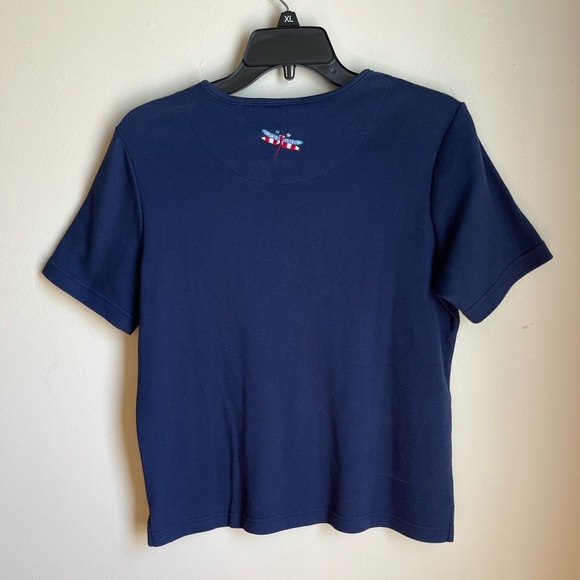 Breckenridge Women’s Vintage Embroidered Dragonfly and Star T-shirt Size Small - Picture 3 of 6